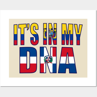 Dominican And Ecuadorian DNA Mix Flag Heritage Gift Posters and Art